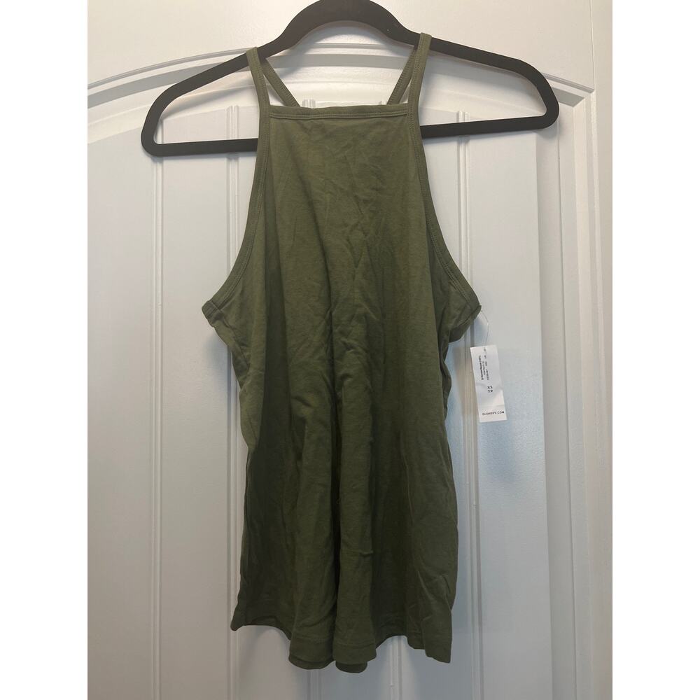 NWT Old Navy Women’s Women's Sleeveless Relaxed Halter Tank Top Size XS Green